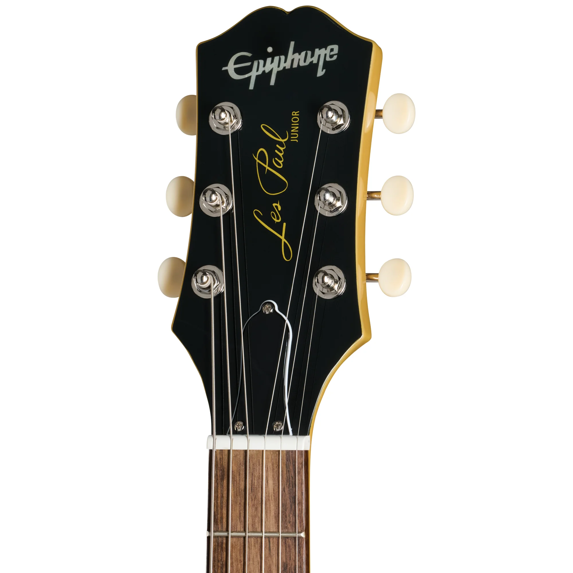 Epiphone Les Paul Junior TV Yellow - Kopfplatte in frontaler Ansicht